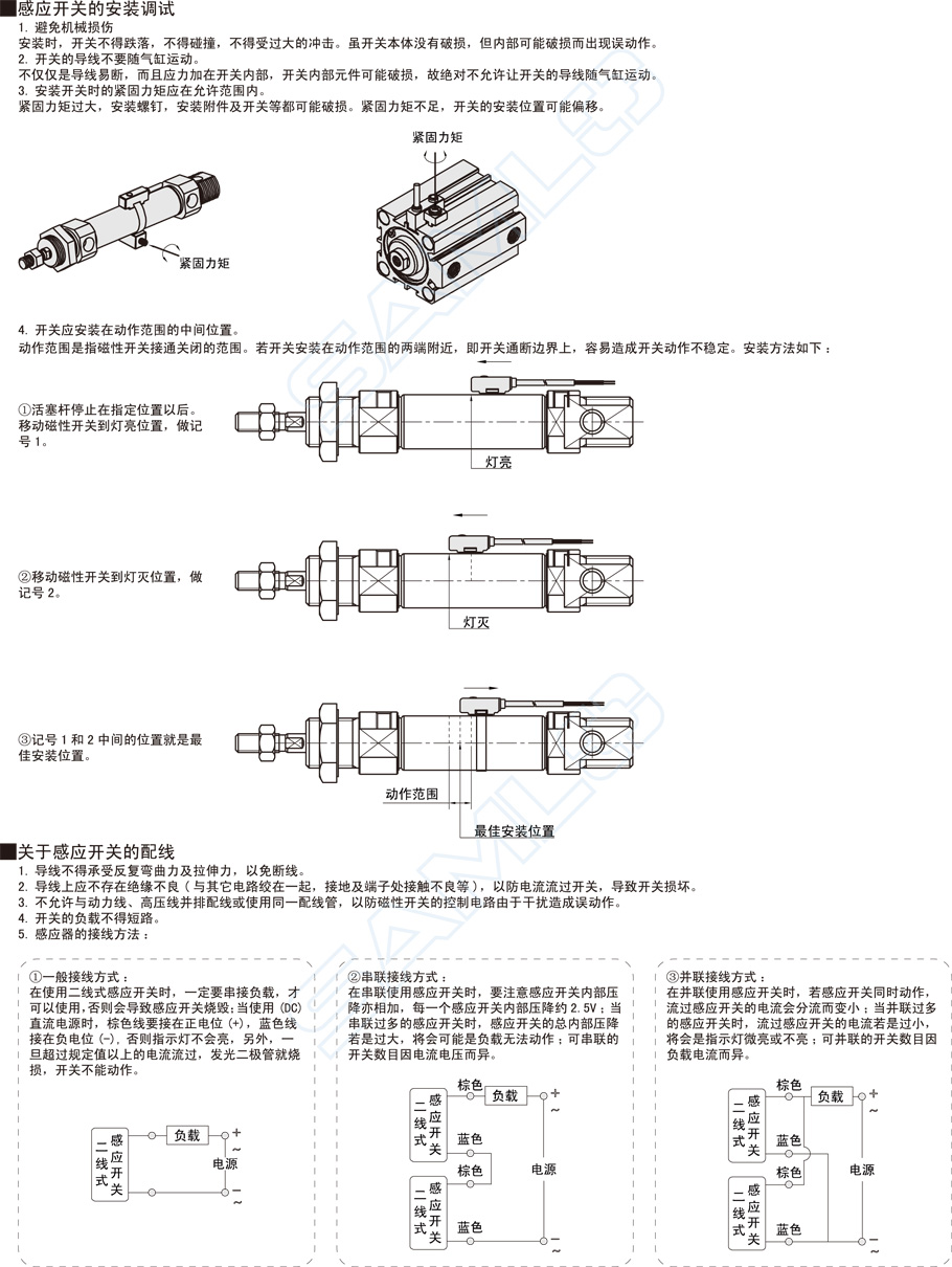 磁性開關DSH安裝調試